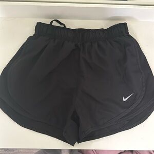 Black Nike running shorts